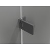 Mexen Lunar-F Duschfaltür rechts 65 cm, transparent, Gun Metall - 836-065-000-95-00-P
