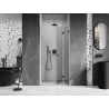 Mexen Lunar-F Duschfaltür rechts 65 cm, transparent, Gun Metall - 836-065-000-95-00-P