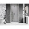 Mexen Lunar-B Duschdrehtür rechts 65 cm, transparent, gebürstetes Nickel - 832-065-000-97-00-P