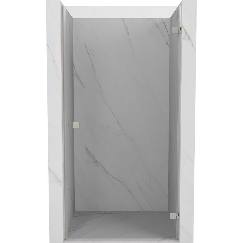 Mexen Lunar-B Duschschwingtür rechts 70 cm, transparent, gebürsteter Nickel - 832-070-000-97-00-P