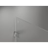 Mexen Lunar-B Duschdrehtür rechts 80 cm, transparent, gebürstetes Nickel - 832-080-000-97-00-P