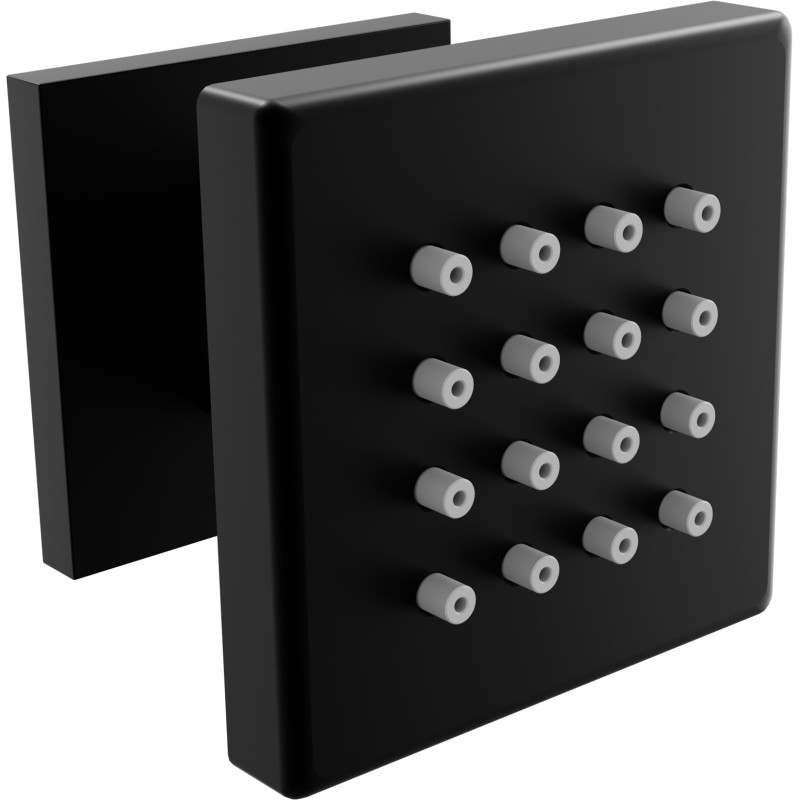 Mexen Cube Aufputz-Seitendüse, schwarz - 79360-70