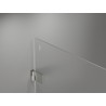 Mexen Lunar-B Duschpendeltür Rechts 90 cm, transparent, gebürsteter Nickel - 832-090-000-97-00-P