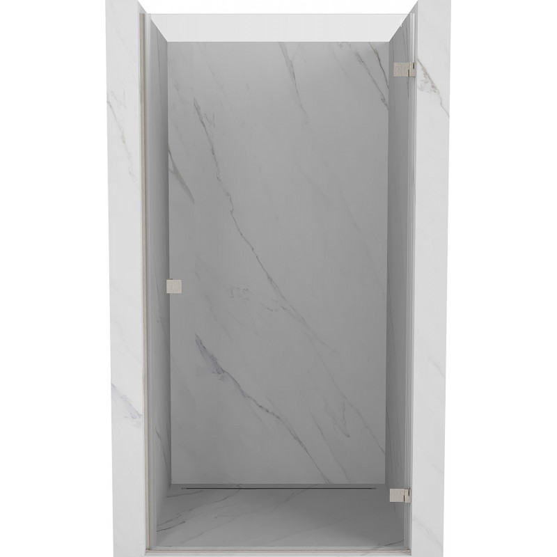 Mexen Lunar-B Duschpendeltür Rechts 90 cm, transparent, gebürsteter Nickel - 832-090-000-97-00-P