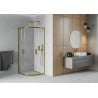 Mexen Rio Duschkabine Viertelkreis 80 x 80 cm, transparent, gold - 863-080-080-50-00