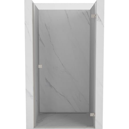 Mexen Lunar-B Duschdrehtür rechts 95 cm, transparent, gebürsteter Nickel - 832-095-000-97-00-P
