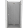 Mexen Lunar-F faltbare Duschabtrennung rechts 60 cm, transparent, gebürstetes Nickel - 836-060-000-97-00-P