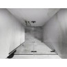 Mexen Lunar-F faltbare Duschabtrennung rechts 60 cm, transparent, gebürstetes Nickel - 836-060-000-97-00-P