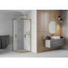 Mexen Rio Duschkabine halbrund 70 x 70 cm, matt, gold - 863-070-070-50-30