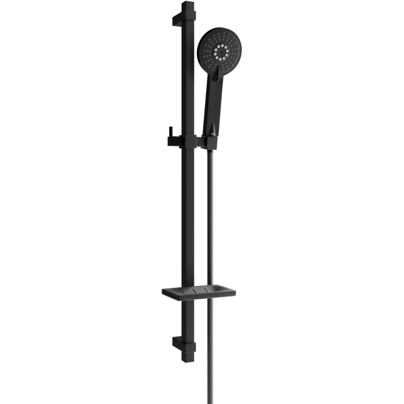 Mexen DQ40 schwarzes, verschiebbares Duschset - 785404581-70