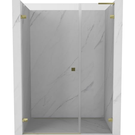 Mexen Lunar-B L Duschschwingtür links 120 cm, transparent, gold - 832SL-120-050-50-00-L
