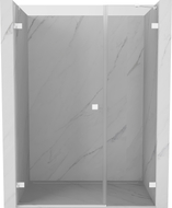 Mexen Lunar-B Pendeltür Dusche, links 115 cm, transparent, weiß - 832S-115-050-20-00-L