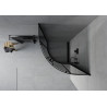 Mexen Rio Halbrunde Duschkabine 70 x 70 cm, Graphit, Schwarz - 863-070-070-70-40