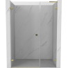 Mexen Lunar-B L Duschabtrennung links öffnend 145 cm, transparent, gold - 832SL-145-050-50-00-L