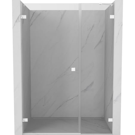 Mexen Lunar-B Duschschwingtür links 125 cm, transparent, weiß - 832S-125-050-20-00-L