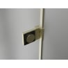 Mexen Lunar-B L Duschabtrennung schwenkbar links 130 cm, transparent, gebürstetes Gold - 832SL-130-050-55-00-L