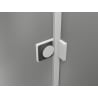 Mexen Lunar-B Duschabtrennung Klapptür links 150 cm, transparent, weiß - 832S-150-050-20-00-L