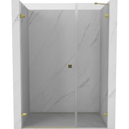 Mexen Lunar-B Duschdrehtür links 115 cm, transparent, gold - 832S-115-050-50-00-L