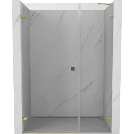 Mexen Lunar-B Dusche Tür links öffnend 125 cm, transparent, gold - 832S-125-050-50-00-L