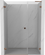 Mexen Lunar-B L Duschpendeltür links 125 cm, transparent, Roségold - 832SL-125-050-60-00-L