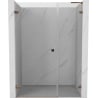 Mexen Lunar-B L Duschdrehtür links 130 cm, transparent, Roségold - 832SL-130-050-60-00-L