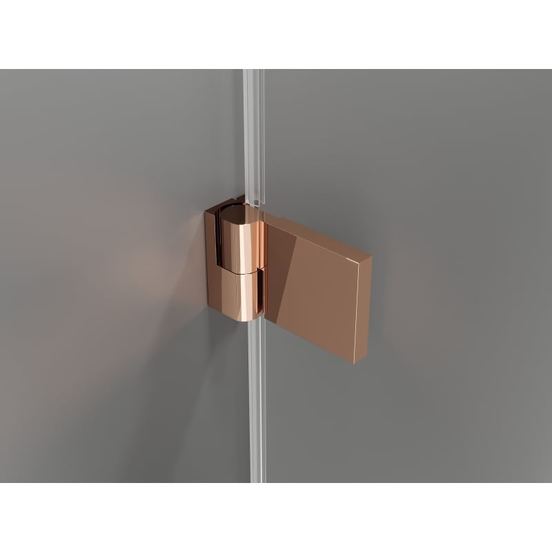 Mexen Lunar-B L Duschdrehtür links 130 cm, transparent, Roségold - 832SL-130-050-60-00-L
