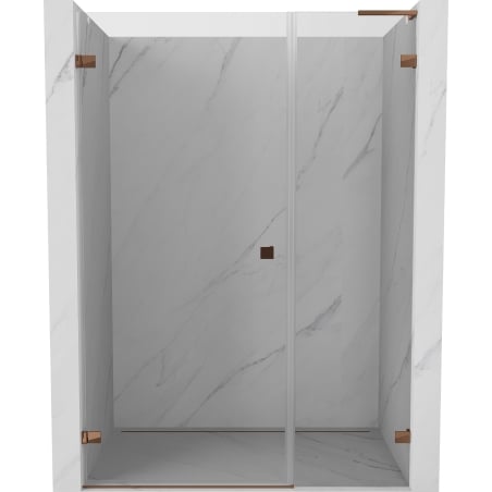 Mexen Lunar-B L Dusch-Schwenktür links 135 cm, transparent, Roségold - 832SL-135-050-60-00-L