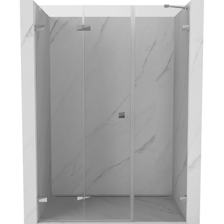 Mexen Lunar-F Faltbare Duschabtrennung links 120 cm, transparent, Chrom - 836S-120-050-01-00-L