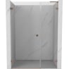 Mexen Lunar-B L Duschpendeltüren links 115 cm, transparent, gebürstetes Kupfer - 832SL-115-050-65-00-L