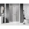 Mexen Lunar-F Falttür Dusche links 145 cm, transparent, weiß - 836S-145-050-20-00-L