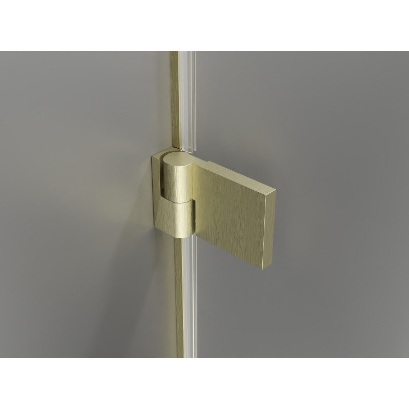 Mexen Lunar-B Duschpendeltür links 145 cm, transparent, gold gebürstet - 832S-145-050-55-00-L