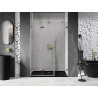 Mexen Lunar-F Falttür für Dusche links 135 cm, transparent, gold - 836S-135-050-50-00-L
