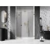 Mexen Lunar-F Falttür für Dusche links 140 cm, transparent, gold - 836S-140-050-50-00-L