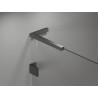 Mexen Lunar-B L Duschschwingtüren links 145 cm, transparent, gebürstet Gun Gray - 832SL-145-050-66-00-L