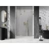 Mexen Lunar-F Faltbare Duschabtrennung links 150 cm, Transparent, Gebürstetes Gold - 836S-150-050-55-00-L
