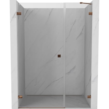 Mexen Lunar-B Duschdrehtür links 110 cm, transparent, Roségold - 832S-110-050-60-00-L