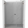 Mexen Lunar-B Duschtür, links angeschlagen, 140 cm, transparent, Roségold - 832S-140-050-60-00-L