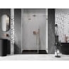 Mexen Lunar-F Falttür für Dusche links 125 cm, transparent, gebürstetes Kupfer - 836S-125-050-65-00-L