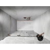 Mexen Lunar-F Faltbare Duschabtrennung links 140 cm, transparent, gebürstetes Kupfer - 836S-140-050-65-00-L