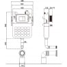 Mexen Tex Air S pneumatische Unterputz-Rahmen für Stand-WC - 61102A
