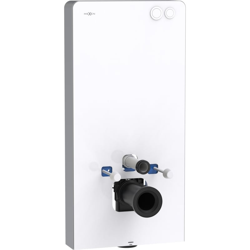 Mexen Tex Air G Aufputzrahmen pneumatisch für WC, weißes Glas - 61150A-20