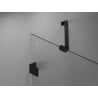 Mexen Lunar-F Falttür Dusche links 140 cm, transparent, schwarz - 836S-140-050-70-00-L