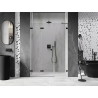 Mexen Lunar-F Falttür Dusche links 140 cm, transparent, schwarz - 836S-140-050-70-00-L