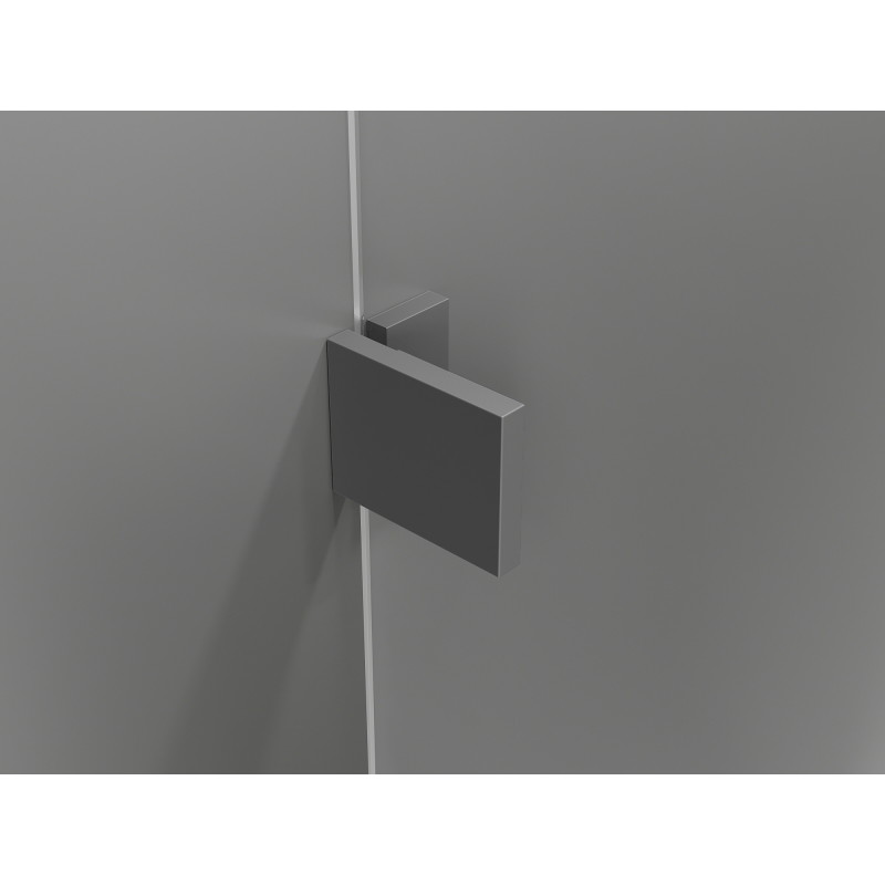 Mexen Lunar-F Duschfaltür links 110 cm, transparent, Gun Metal - 836S-110-050-95-00-L
