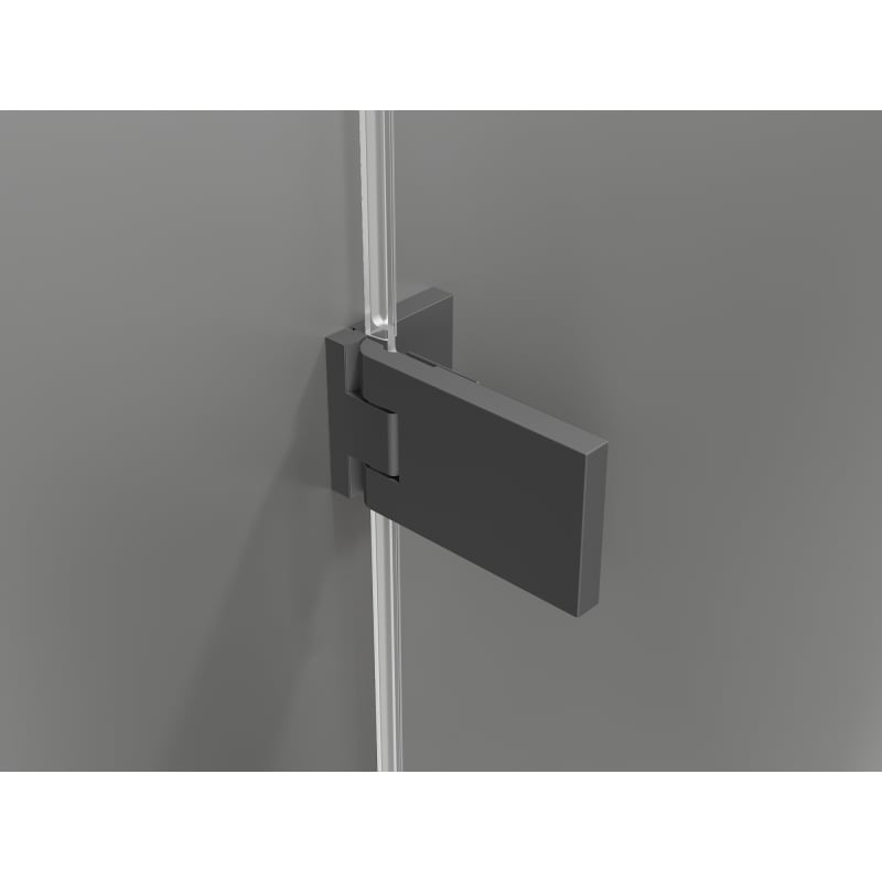Mexen Lunar-F Duschfaltwand links 115 cm, transparent, Gun Metal - 836S-115-050-95-00-L