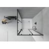 Mexen Rio quadratische Duschkabine 80 x 80 cm, matt, schwarz + Duschwanne Rio, weiß - 860-080-080-70-30-4510