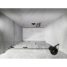 Mexen Lunar-F faltbare Duschabtrennung links 150 cm, transparent, Gun Metal - 836S-150-050-95-00-L