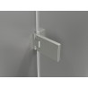 Mexen Lunar-F Falttür für Dusche links 125 cm, transparent, gebürsteter Nickel - 836S-125-050-97-00-L