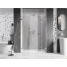 Mexen Lunar-F Falttür für die Dusche rechts 125 cm, transparent, Chrom - 836S-125-050-01-00-P