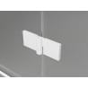Mexen Lunar-F Duschfaltwand rechts 125 cm, transparent, weiß - 836S-125-050-20-00-P